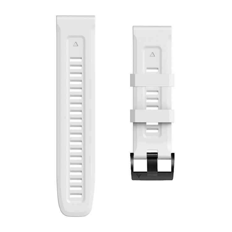 Screw Black Steel Buckle Silicone Watch Band, For Garmin Forerunner 965 / 955 / 945 / 935, For Garmin Tactix 7 Pro / Fenix 7X  / 6X Pro