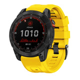 Screw Black Steel Buckle Silicone Watch Band, For Garmin Forerunner 965 / 955 / 945 / 935, For Garmin Tactix 7 Pro / Fenix 7X  / 6X Pro
