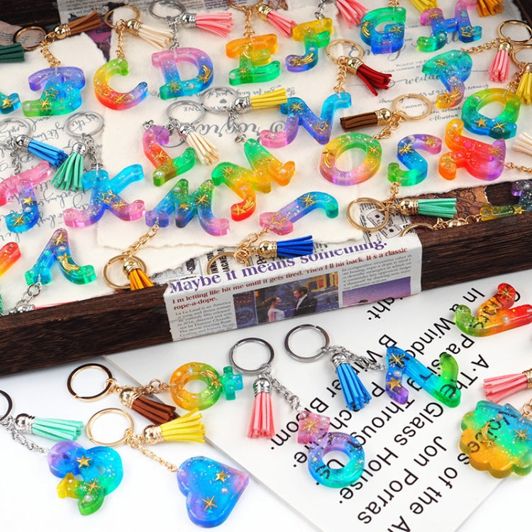 DIY Crystal Resin Epoxy Keychain Silicone Mirror Mold