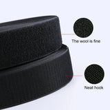 2.5cm Wide Nylon Clothing Textile Accessories Without Glue Velcro, 2.5cm Wide