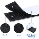2.5cm Nylon Garment Textile Accessories With Double Sided Adhesive Hook and Loop Fastener, Length: 5m, 2.5cm Wide