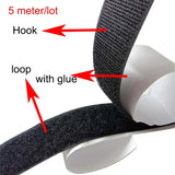 2.5cm Nylon Garment Textile Accessories With Double Sided Adhesive Hook and Loop Fastener, Length: 5m, 2.5cm Wide