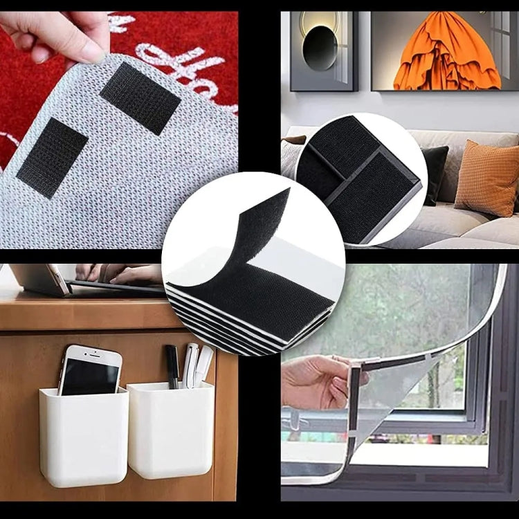 2.5cm Nylon Garment Textile Accessories With Double Sided Adhesive Hook and Loop Fastener, Length: 5m, 2.5cm Wide