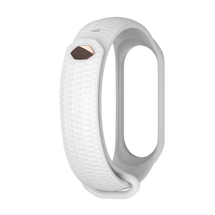 Mijobs Honeycomb Textured Silicone Strap Aurora Positive Buckle, For Xiaomi Mi Band 3 / 4
