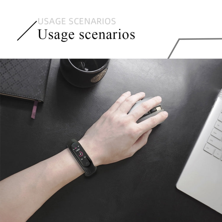 Mijobs Honeycomb Textured Silicone Strap Aurora Positive Buckle, For Xiaomi Mi Band 3 / 4