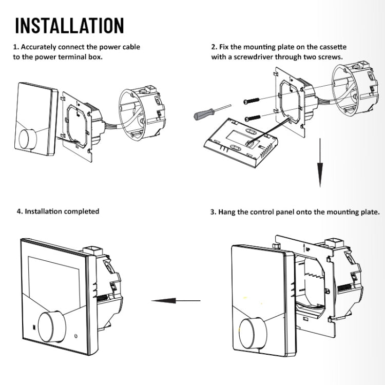 Smart Home LED Thermostat, BHT-009GALW Water Heating WiFi, BHT-009GBLW Electric Heating WiFi, BHT-009GCLW Boiler Heating WiFi