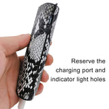 Snake Pattern TPU+PU Electronic Cigarette Protective Case with Lanyard, For IQOS ILUMA ONE