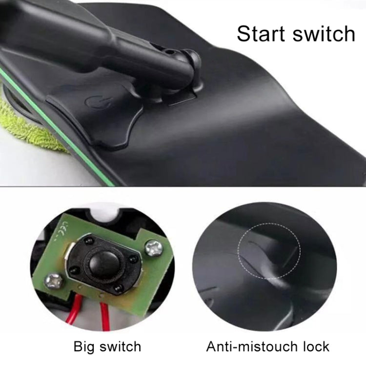 Waxing Electric Rechargeable Wireless Electric Mopping Machine Rotary Drag Handle Push Type Cleaning Machine, AU Plug, US Plug, EU Plug, UK Plug