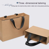 Buff Shopping Kraft Paper Bag Handbag, S, M, L, XL