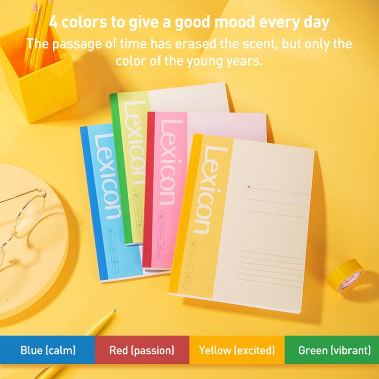 Deli 7653 Notebook A5 Wireless Binding Soft Surface Simple Notepad Student Notepad