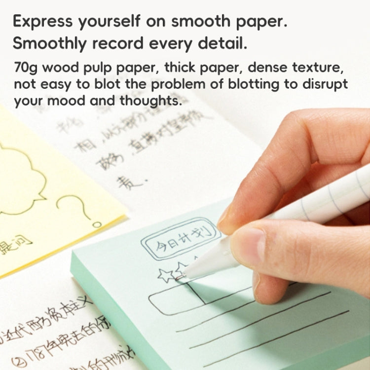 Deli 7156 Sticky Notes Colorful Note Label Paper, Specification: 100 Sheets, 100 Sheets