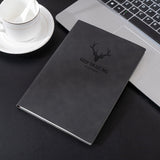 A5 Business Leather Notebook Conference Office Notepad Student Notebook, 200 Pages x 1