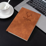 A5 Business Leather Notebook Conference Office Notepad Student Notebook, 200 Pages x 1