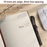 A5 Business Leather Notebook Conference Office Notepad Student Notebook, 200 Pages x 1