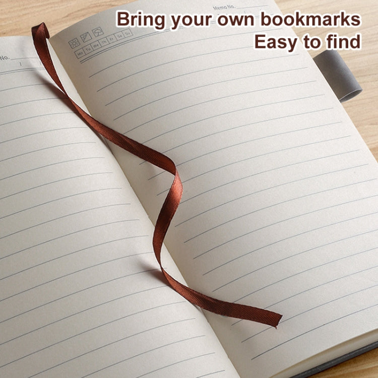 A5 Business Leather Notebook Conference Office Notepad Student Notebook, 200 Pages x 1