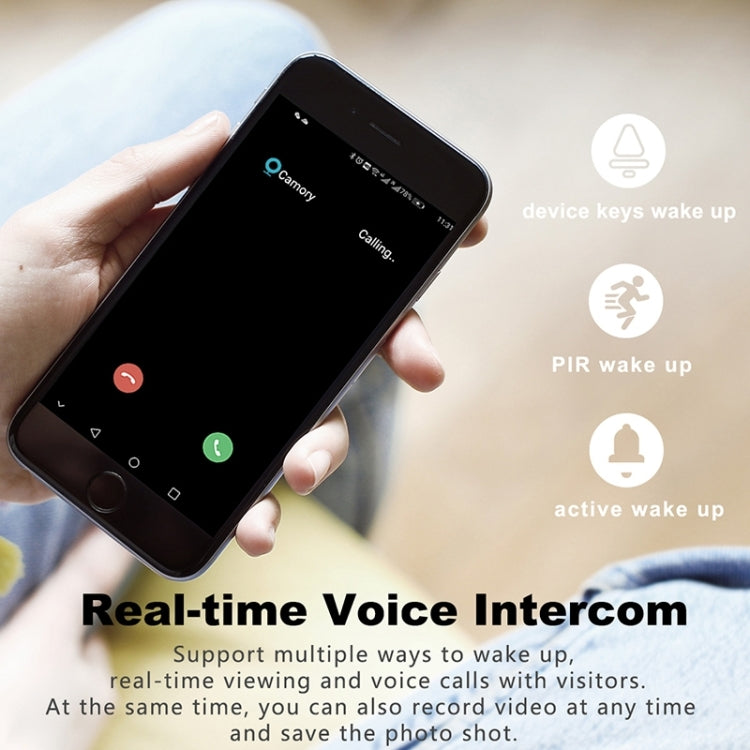 T30 Tuya Smart WiFi Visual Dingdong Doorbell with Battery Supports Two-Way Intercom & Night Vision, T30 with Dingdong