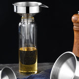 Stainless Steel Conical Small Funnel Oil Leak Wine Leak Kitchen Oil Pourer, 18cm