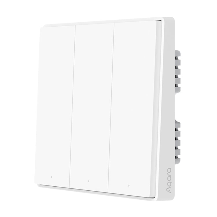Original Xiaomi Aqara Smart Wall Switch D1,, Zero FireWire Three Button Version