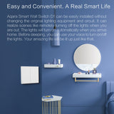 Original Xiaomi Aqara Smart Wall Switch D1,, Zero FireWire Three Button Version