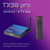 TX98 Pro 4K Ultra HD Android 14.0 Smart TV Box with Remote Control, Allwinner H616 Quad-Core, 2GB+16GB, 4GB+32GB, 4GB+64GB