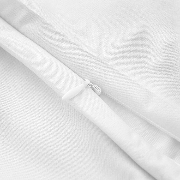 Waterproof and Stain-proof Knitted Fabric Pillowcase Zipper Version, 43x73cm