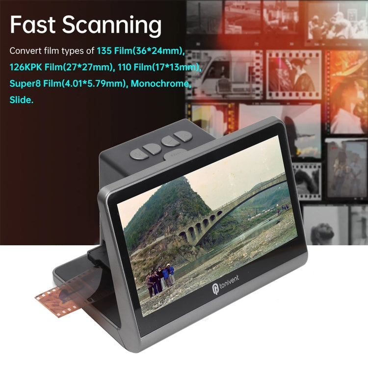 Tonivent TON172 22 Mega Pixels 7 inch HD Screen Film Scanner, TON172