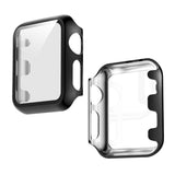 Electroplated PC Case + Tempered Film Integrated Protective Cover, For Apple Watch Series 3 & 2 & 1 38mm, For Apple Watch Series 3 & 2 & 1 42mm, For Apple Watch Series 5 & 4 40mm, For Apple Watch Series 5 & 4 44mm