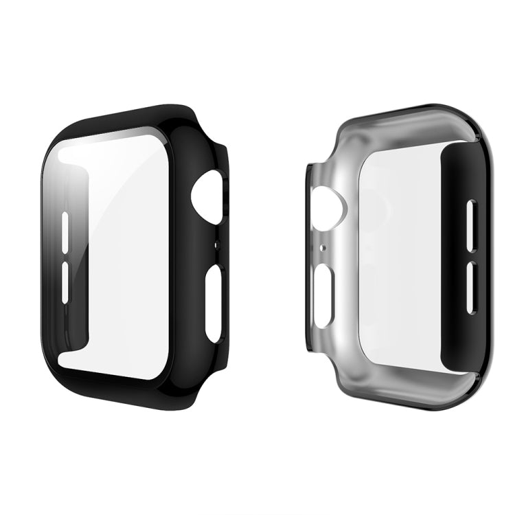 Electroplated PC Case + Tempered Film Integrated Protective Cover, For Apple Watch Series 3 & 2 & 1 38mm, For Apple Watch Series 3 & 2 & 1 42mm, For Apple Watch Series 5 & 4 40mm, For Apple Watch Series 5 & 4 44mm