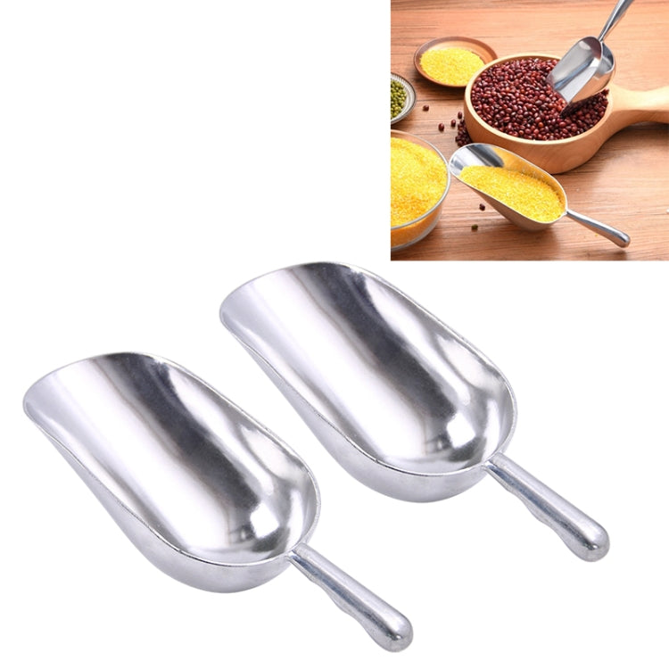 2 PCS Stainless Steel Multifunctional Shovel Aluminum Alloy Ice Shovel Food Tea Shovel Tea Spoon, S, M, L, XL M