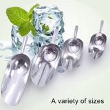 2 PCS Stainless Steel Multifunctional Shovel Aluminum Alloy Ice Shovel Food Tea Shovel Tea Spoon, S, M, L, XL