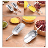 2 PCS Stainless Steel Multifunctional Shovel Aluminum Alloy Ice Shovel Food Tea Shovel Tea Spoon, S, M, L, XL