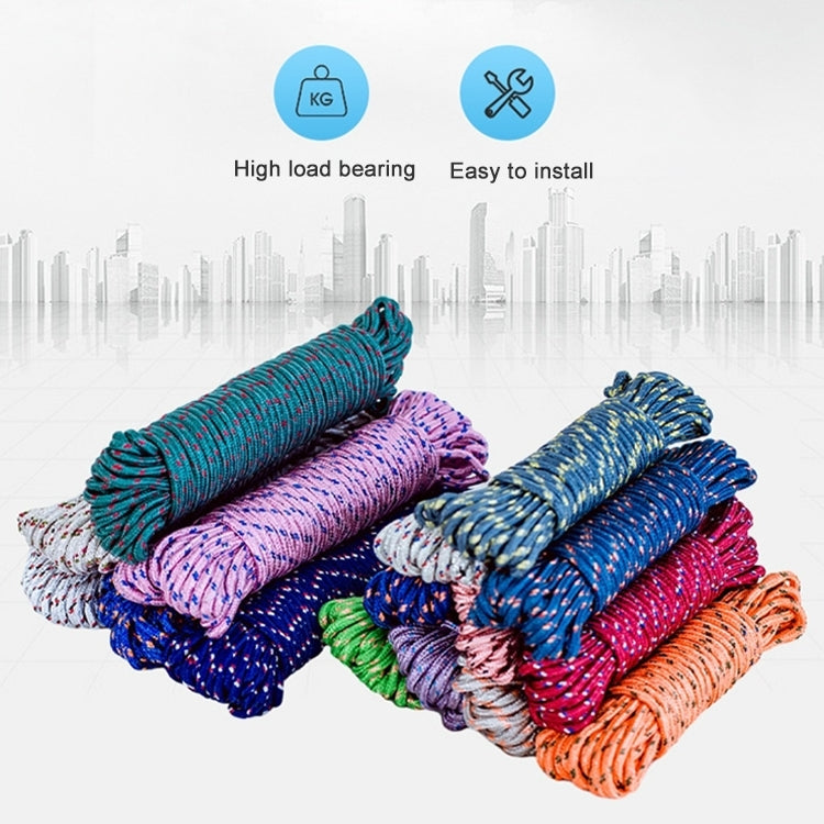Outdoor Thick Nylon Rope for Hanging Clothes, Random Color, 5m, 20m