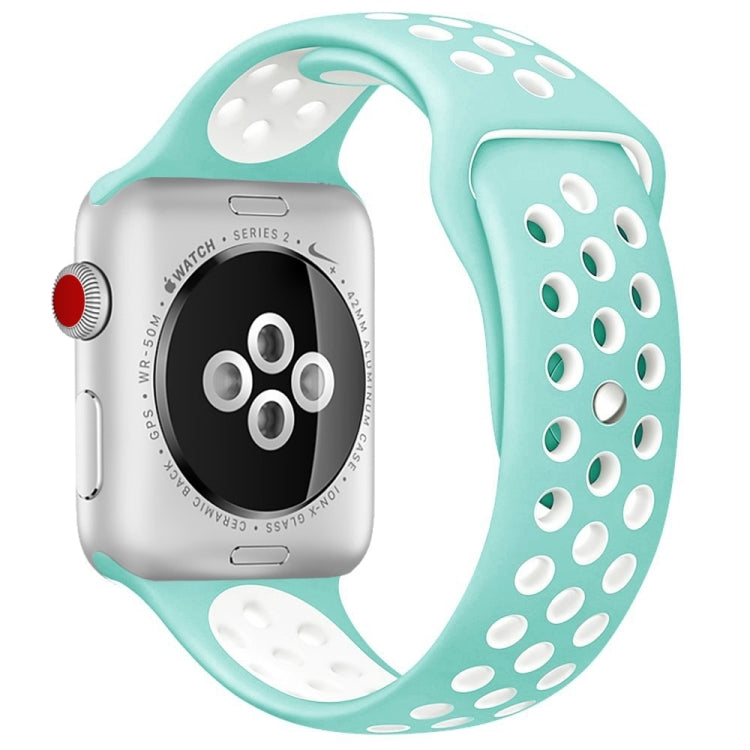 Sport Silicone Watchband Standard Edition, For Apple Watch Series 7 41mm / 6 & SE & 5 & 4 40mm / 3 & 2 & 1 38mm, For Apple Watch Ultra 49mm / Series 8&7 45mm / SE 2&6&SE&5&4 44mm / 3&2&1 42mm
