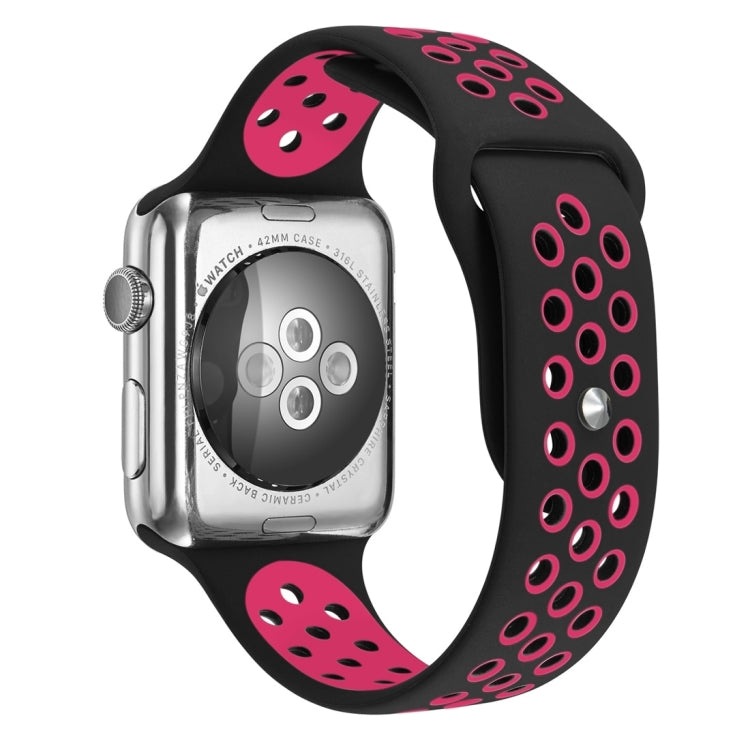 Sport Silicone Watchband Standard Edition, For Apple Watch Series 7 41mm / 6 & SE & 5 & 4 40mm / 3 & 2 & 1 38mm, For Apple Watch Ultra 49mm / Series 8&7 45mm / SE 2&6&SE&5&4 44mm / 3&2&1 42mm