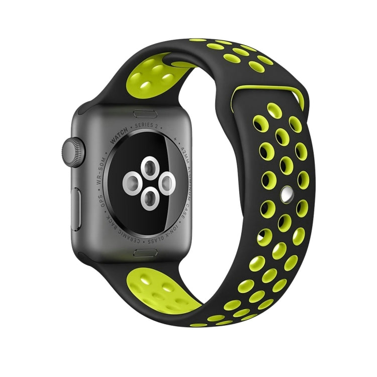 Sport Silicone Watchband Standard Edition, For Apple Watch Series 7 41mm / 6 & SE & 5 & 4 40mm / 3 & 2 & 1 38mm, For Apple Watch Ultra 49mm / Series 8&7 45mm / SE 2&6&SE&5&4 44mm / 3&2&1 42mm