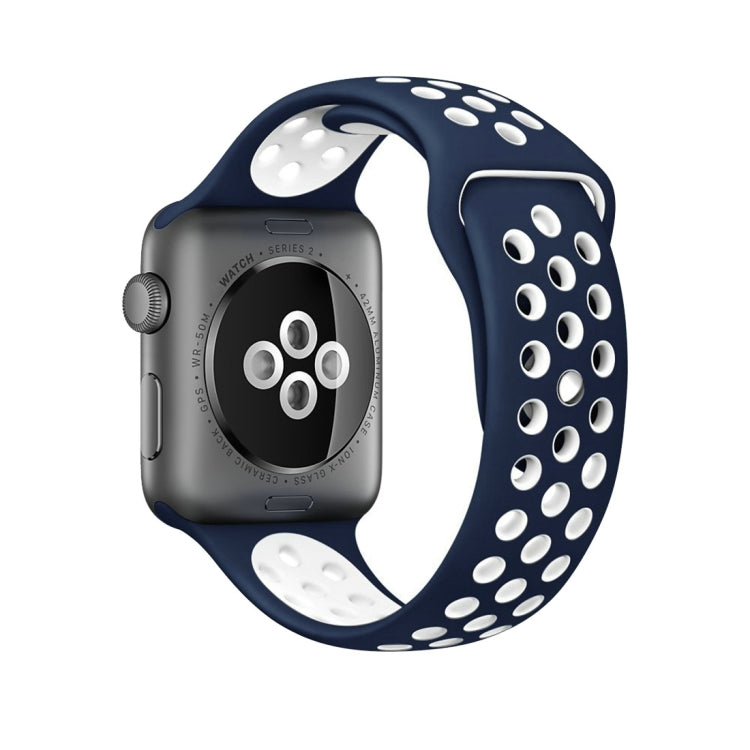 Sport Silicone Watchband Standard Edition, For Apple Watch Series 7 41mm / 6 & SE & 5 & 4 40mm / 3 & 2 & 1 38mm, For Apple Watch Ultra 49mm / Series 8&7 45mm / SE 2&6&SE&5&4 44mm / 3&2&1 42mm