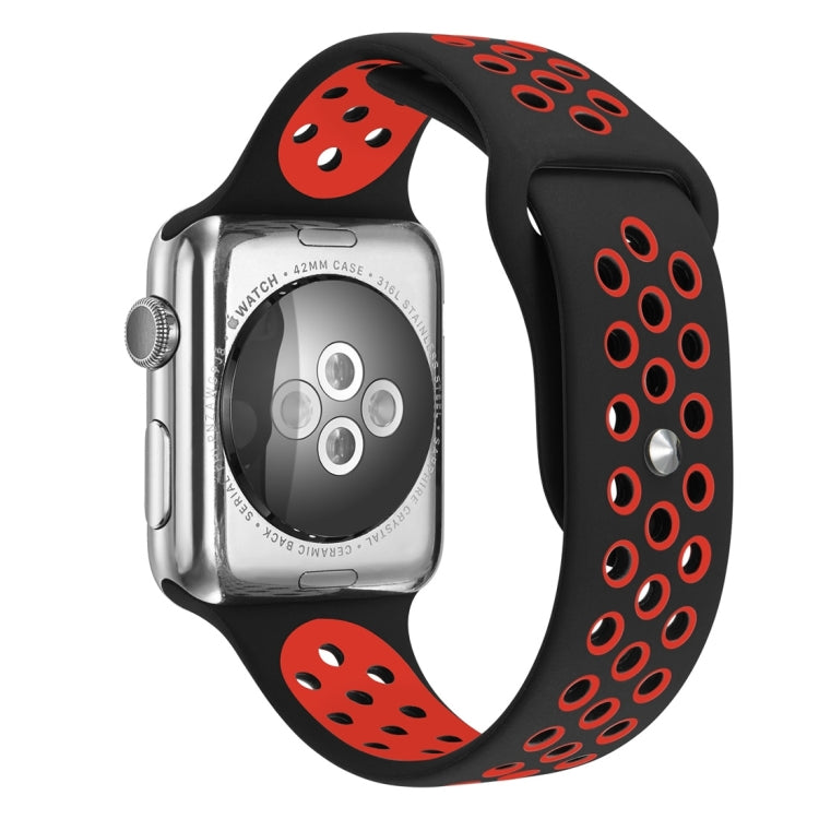 Sport Silicone Watchband Standard Edition, For Apple Watch Series 7 41mm / 6 & SE & 5 & 4 40mm / 3 & 2 & 1 38mm, For Apple Watch Ultra 49mm / Series 8&7 45mm / SE 2&6&SE&5&4 44mm / 3&2&1 42mm