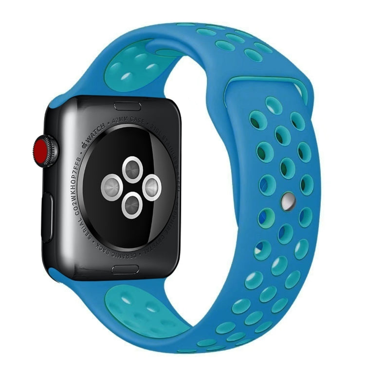 Sport Silicone Watchband Standard Edition, For Apple Watch Series 7 41mm / 6 & SE & 5 & 4 40mm / 3 & 2 & 1 38mm, For Apple Watch Ultra 49mm / Series 8&7 45mm / SE 2&6&SE&5&4 44mm / 3&2&1 42mm