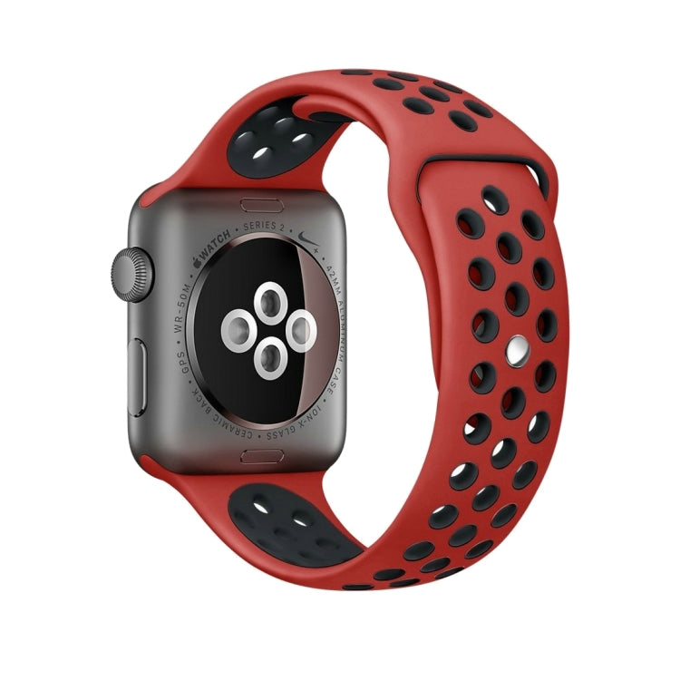 Sport Silicone Watchband Standard Edition, For Apple Watch Series 7 41mm / 6 & SE & 5 & 4 40mm / 3 & 2 & 1 38mm, For Apple Watch Ultra 49mm / Series 8&7 45mm / SE 2&6&SE&5&4 44mm / 3&2&1 42mm
