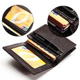 KB156 Antimagnetic RFID Men Leather Card Bag Card Holder