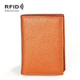 KB156 Antimagnetic RFID Men Leather Card Bag Card Holder