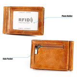 9603 Antimagnetic RFID Crazy Horse Texture Leather Wallet with Card Slots, 9603