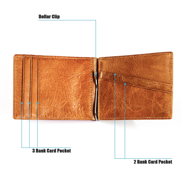 9603 Antimagnetic RFID Crazy Horse Texture Leather Wallet with Card Slots, 9603