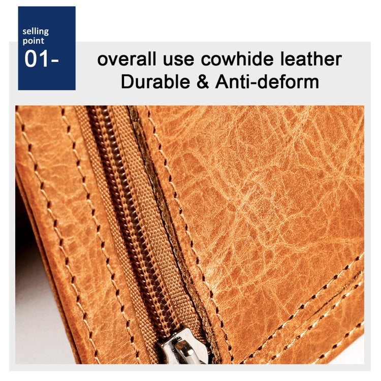 9603 Antimagnetic RFID Crazy Horse Texture Leather Wallet with Card Slots, 9603