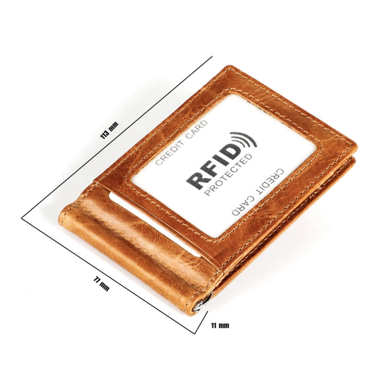 9603 Antimagnetic RFID Crazy Horse Texture Leather Wallet with Card Slots, 9603