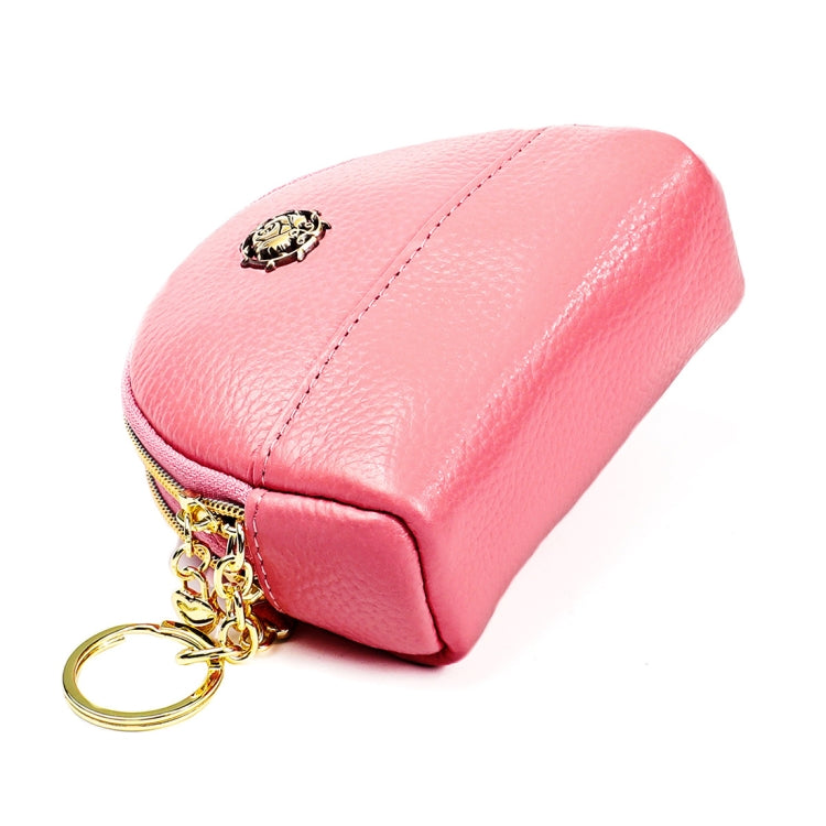 2027 Lady Leather Zipper Wallet Purse Double-pocket Little Shell Bag