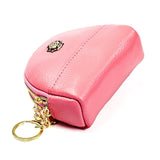 2027 Lady Leather Zipper Wallet Purse Double-pocket Little Shell Bag