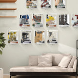 YX075 6pcs / Set Acrylic Storage Rack Anime Ornaments Wall Mounted Display Bracket, YX075