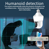 DP43 Bulb-type Motion Tracking Night Vision Smart Camera Supports Voice Intercom, DP43