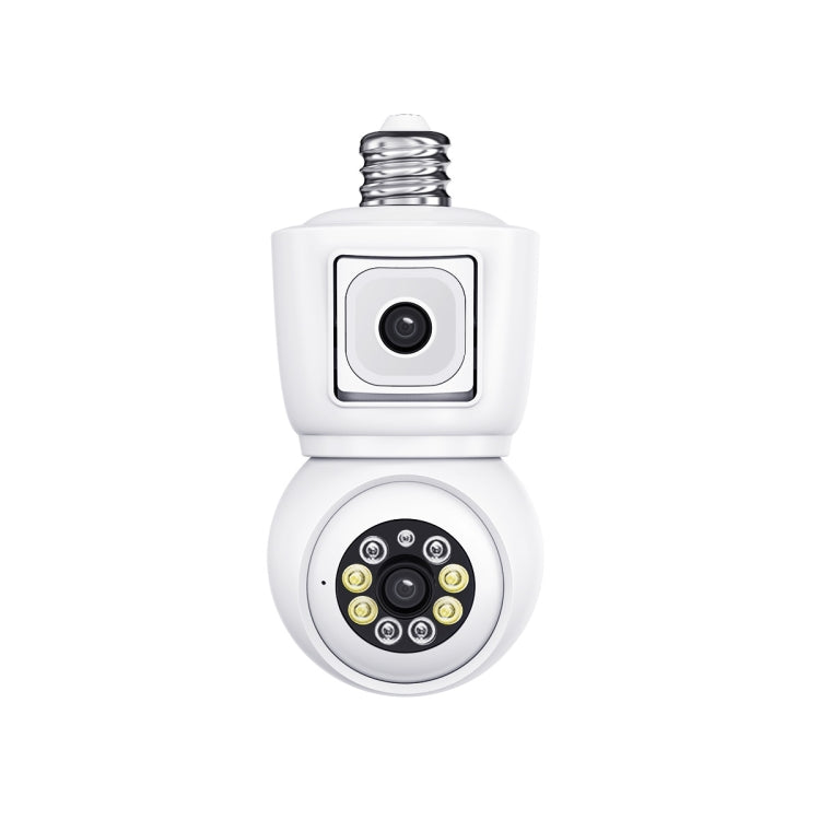 ESCAM QF202 E27 2x2MP Dual Lens Motion Detection Waterproof WiFi IP Two Way Audio Night Vision Camera, QF202 QF202
